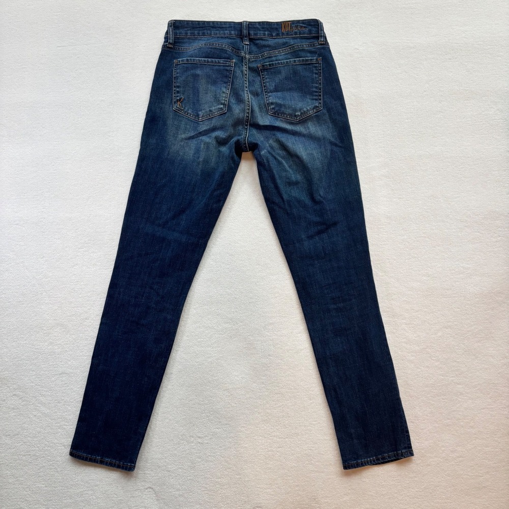 Kut from the Kloth Katy Boyfriend Women Size 2 Dark Blue Jeans Excellent Stretch - Picture 9 of 10